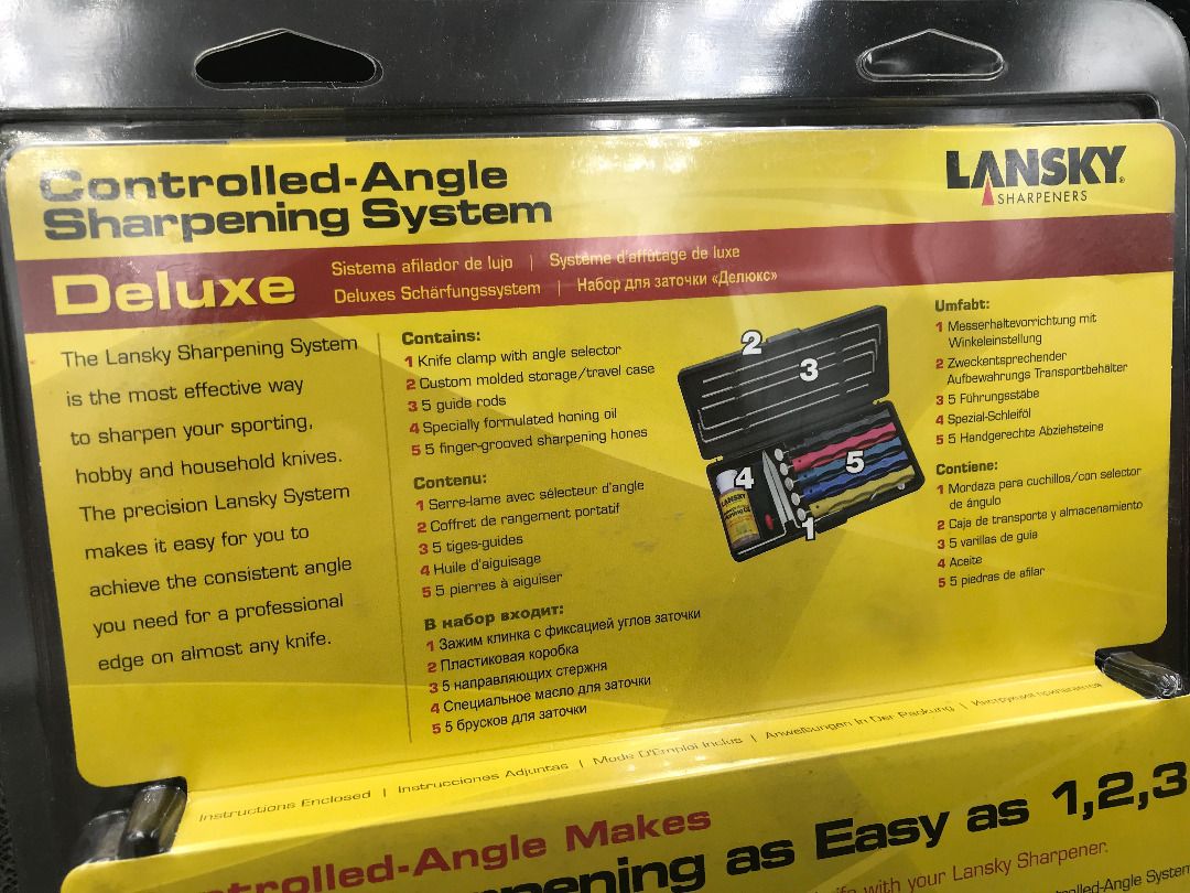 Lansky Deluxe 5-Stone Knife Sharpening System + Super C-Clamp Bundle (Category: Home Improvement Tools & Accessories) located in Mandaluyong City. Submitted by deadly_cat_ninjas (Listing ID 1361002544, Image 2). Description: PLS READ CAREFULLY before contacting us. We work night-shifts so we may be delayed in replying to inquiries made during the day hours. Thank you for your patience. For sale is the Lansky Deluxe 5-Stone Sharpening System and t