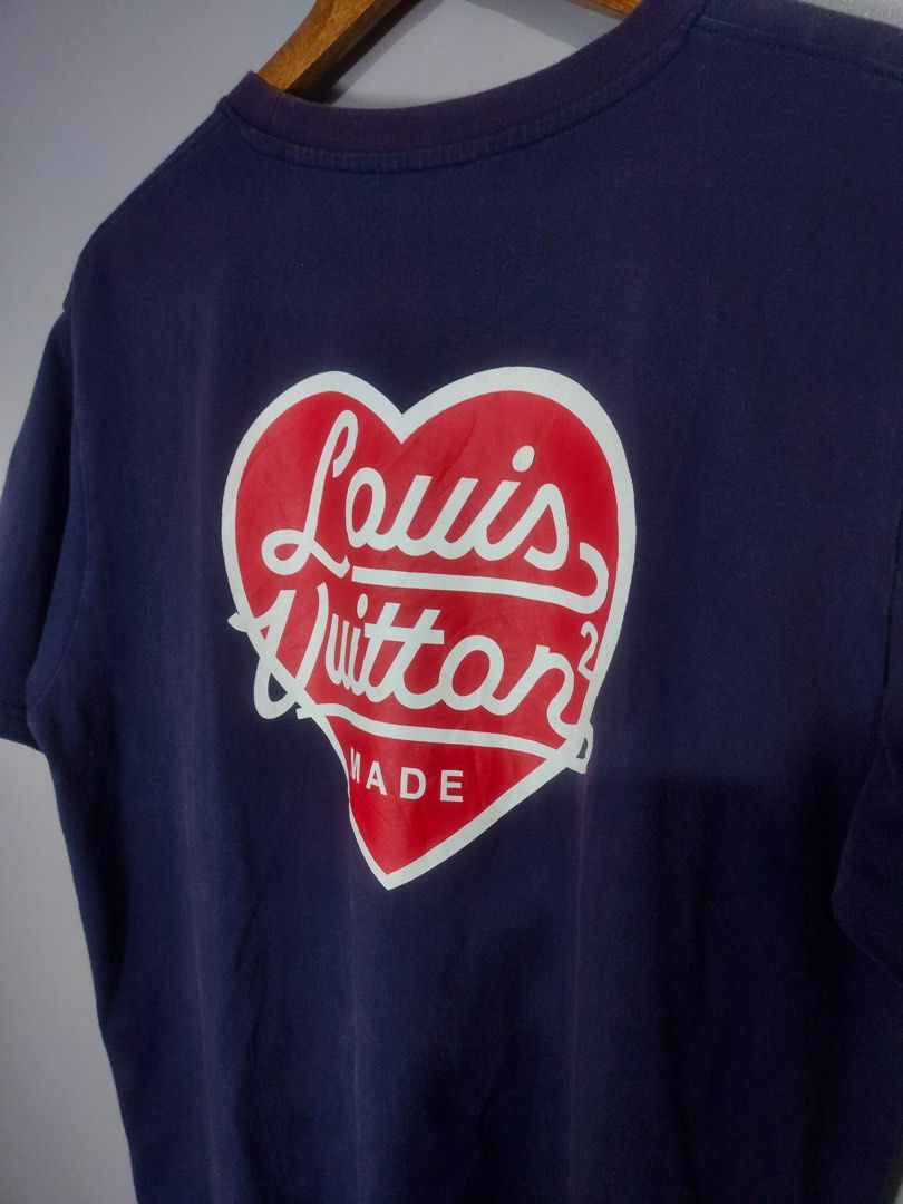 LV human made shirt (Category: Tshirts & Polo Shirts ) located in Binmaley. Submitted by _callme (Listing ID 1360938309, Image 3). Description: lv made 23x28 very good condi no crack prints minor fade stain on shoulder only.