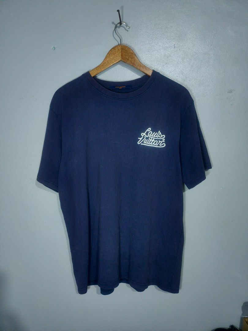 LV human made shirt (Category: Tshirts & Polo Shirts ) located in Binmaley. Submitted by _callme (Listing ID 1360938309, Image 2). Description: lv made 23x28 very good condi no crack prints minor fade stain on shoulder only.