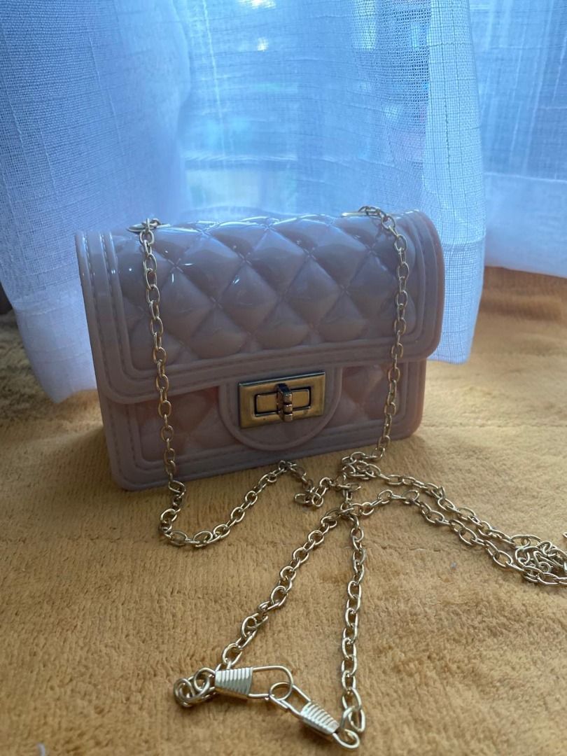 Micro bag - Nude Pink with Gold Chain (Category: Purses & Pouches) located in Las Pinas. Submitted by _chic (Listing ID 1360983724, Image 1). Description: Micro bag / purse .