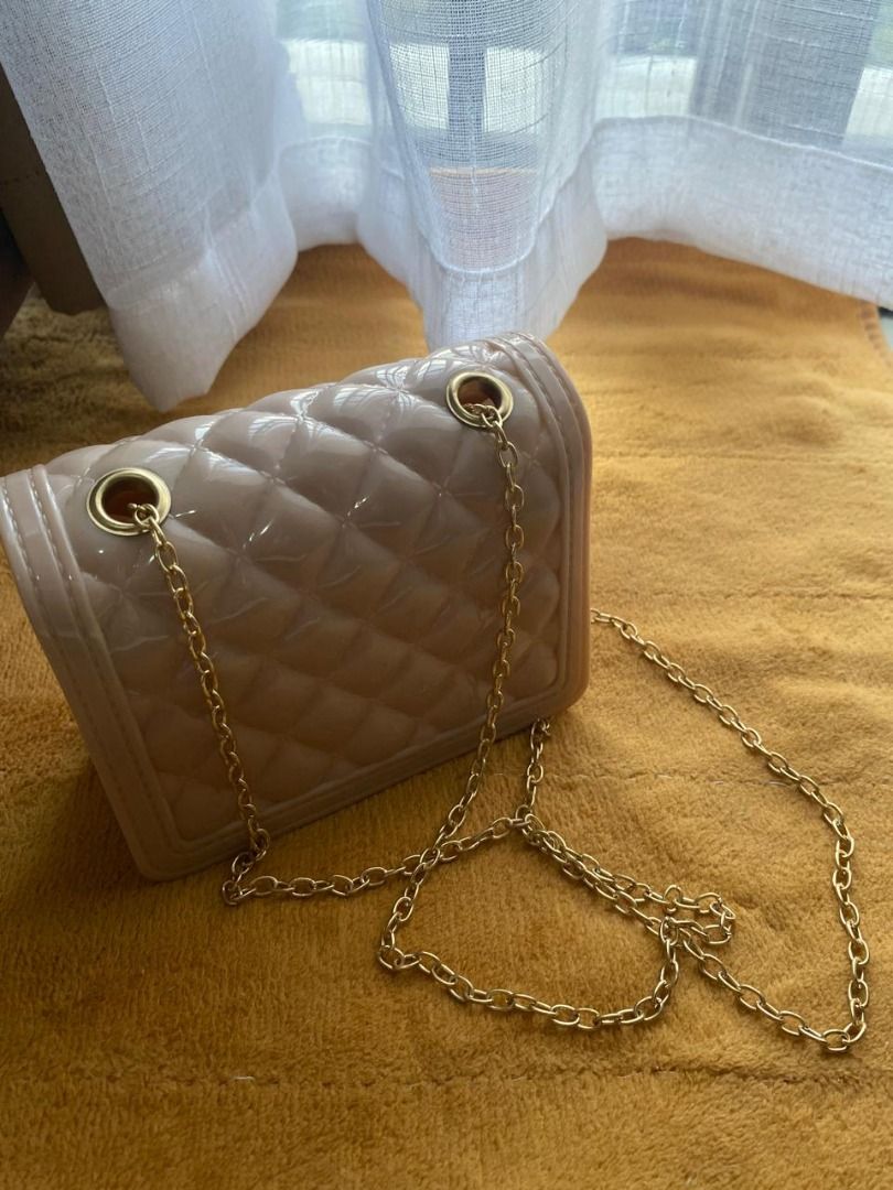 Micro bag - Nude Pink with Gold Chain (Category: Purses & Pouches) located in Las Pinas. Submitted by _chic (Listing ID 1360983724, Image 2). Description: Micro bag / purse .