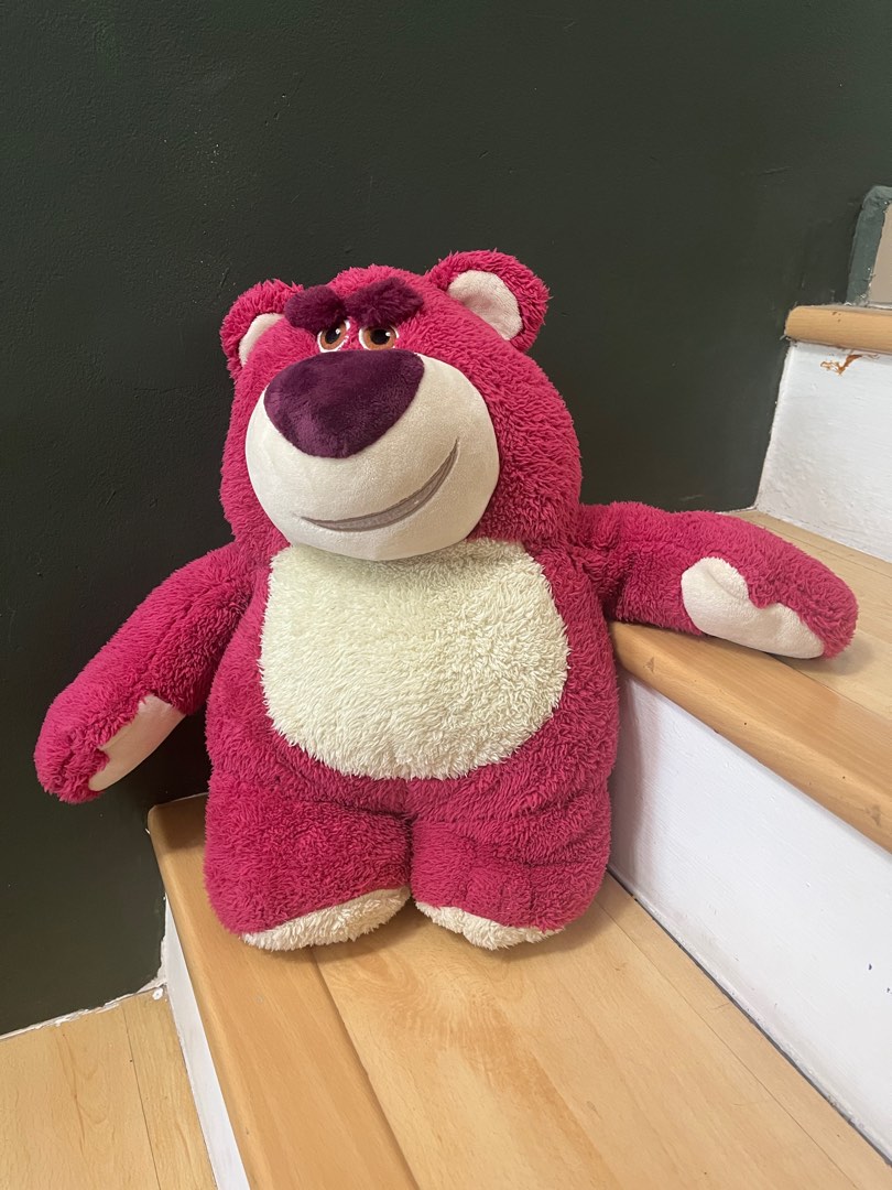 Original 40cm Large Toy Story Lotso Hugging Strawberry Bear Disney original-40cm-large-toy-story-lotso-hugging-strawberry-bear-disney