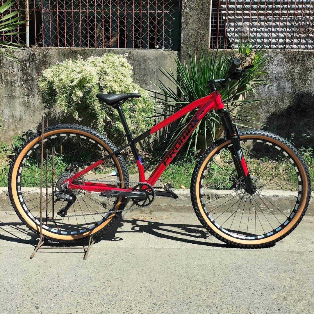 PROMAX PM18 2024 1x9 MECHANICAL (Category: Bicycles) located in Marikina City. Submitted by keionlines85428 (Listing ID 1360928473, Image 2). Description: PROMAX PM18 2024 1x9 MECHANICAL ❗27.5▪️₱6,700 | FREE ASSEMBLE ❗29er▪️₱6,900 | FREE ASSEMBLE Quick Specs: •PROMAX PM18 size (M)(S) Alloy Frame •Internal Cabling •Ragusa Pioneer Alloy Stem •9 Speed (1x9) •Promax Double wall Reflectorized Alloy Rims 27.5 •SKIN WALL Tires •LTW00 A5 Shifter •RD LTW0
