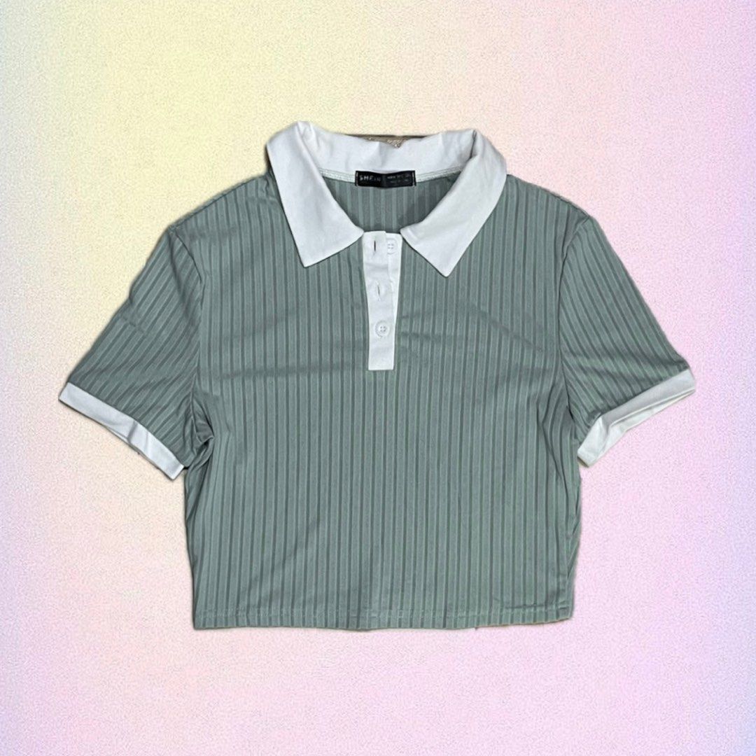 SHEIN crop top (Category: Others Tops) located in Manila. Submitted by k_decluttering (Listing ID 1360939806, Image 1). Description: Size M on tag.