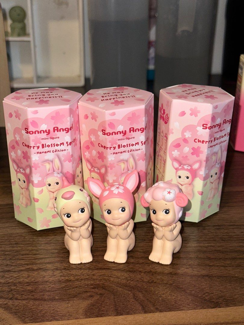 Sonny Angel Hanami Series (Category: Designer & Blind Box Toys) located in Quezon City. Submitted by cstuff_forsale (Listing ID 1360876988, Image 1). Description: 💌 Bought from Fully Booked (3/25/25)! 💌Brand new, authentic, with complete inclusions! (Can send proof of purchase!) Parrot - 629 Fawn - 670 Sheep - 670 💌 pls check all photos before chatting! 💗 💌 Unsealed foil 💝, opened at the bottom 💌 location: quezon city 💌 open for meet-ups,