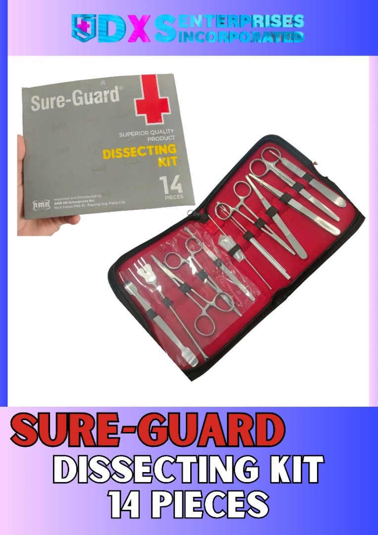 SUREGUARD DISSECTING KIT 14 PCS (Category: Medical Supplies & Tools) located in Quezon City. Submitted by staffmarke01383 (Listing ID 1360899481, Image 1). Description: .