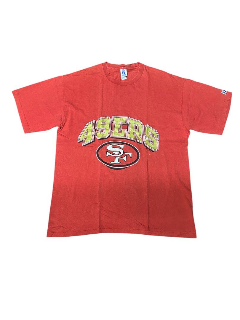 Vintage 1990 SF 49ers (Category: Tshirts & Polo Shirts ) located in Manila. Submitted by _j0oooo (Listing ID 1360987621, Image 1). Description: 1990 SF XL on Logo 7 Tag 24x30.5 Distressing on neck and pinholes.