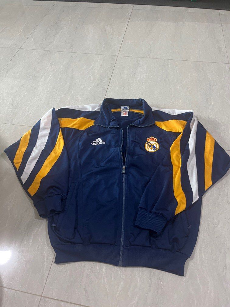 Vintage 98/99 Adidas Real Madrid Track Jacket (Category: Activewear) located in Singapore. Submitted by emerson98 (Listing ID 1360946887, Image 1). Description: Meetups only. Location open to discussion.