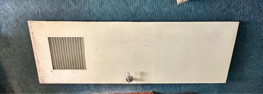 Wood bathroom door (Category: Locks, Doors & Gates) located in Quezon City. Submitted by littleliv (Listing ID 1360923516, Image 2). Description: 210 x 70 x 4.2 cms Wooden, heavy, original from condo With non working door knob included With 2 hooks Pick up along Commonwealth Ave, Quezon city.