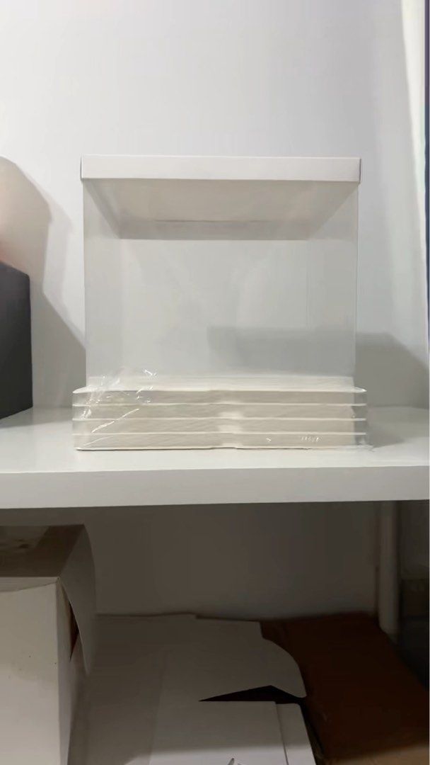 12x12 Inch Clear Cake Box