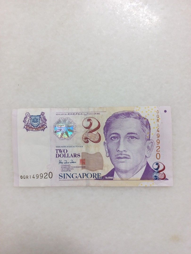 $2 note (Category: Everything Else) located in Singapore. Submitted by madwave58 (Listing ID 1356151259, Image 1). Description: not ordinary 2 dollars note take note extreme left top corner n right lower corner. selling for 5 dollars self collect sembawang way blk 355a cash deal5.00.