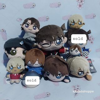 🌸 SET SALE 🌸 Case Closed Detective Conan Edogawa Shinichi Kudo Ran Mori Tooru Amuro Akai Haneda — Anime Manga Collectibles | Sega Plush Charm Stuffed Toys