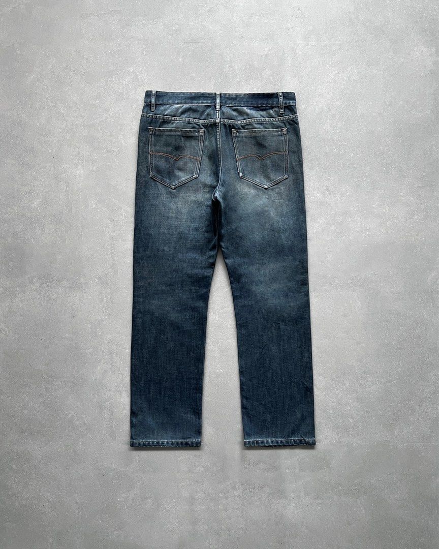 Acne Studios Alternative Heavyweight Jeans (Category: Jeans) located in Manila. Submitted by morf_sply (Listing ID 1356224758, Image 2). Description: Heavyweight faded straight-leg jeans with a five-pocket design. Zip fly and button fastening. Waist 35 in Rise 10.5 in Inseam 30 in Length 41 in Leg Opening 8 in .
