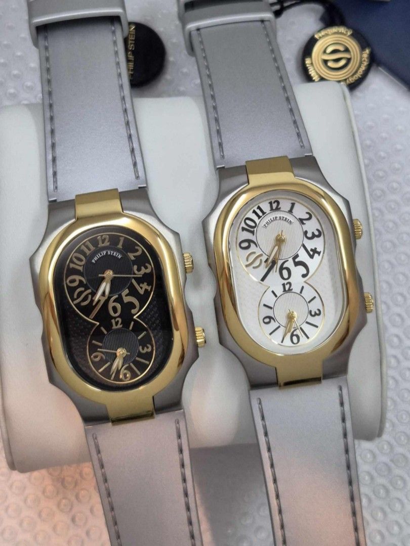 Authentic Philip Stein Watch (Category: Luxury Watches) located in Manila. Submitted by nhelnhelly (Listing ID 1302111050, Image 1). Description: ON HAND PH 💯% AUTHENTIC PHILIP STEIN Signature LARGE Yellow Gold Two Tone Unisex Watch BRAND NEW COMPLETE U.S. PACKAGE free delivery.