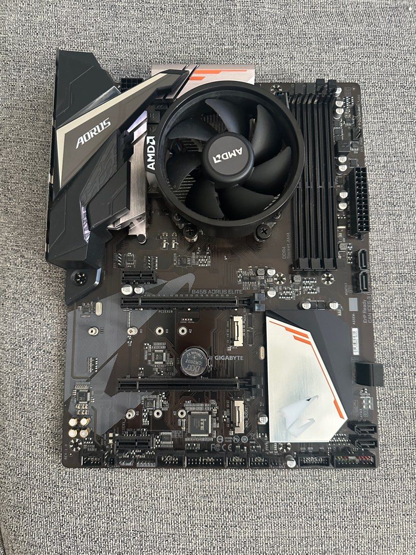 B450 Aorus Elite (Rev1.0) + Ryzen 5 3600, Computers & Tech, Parts