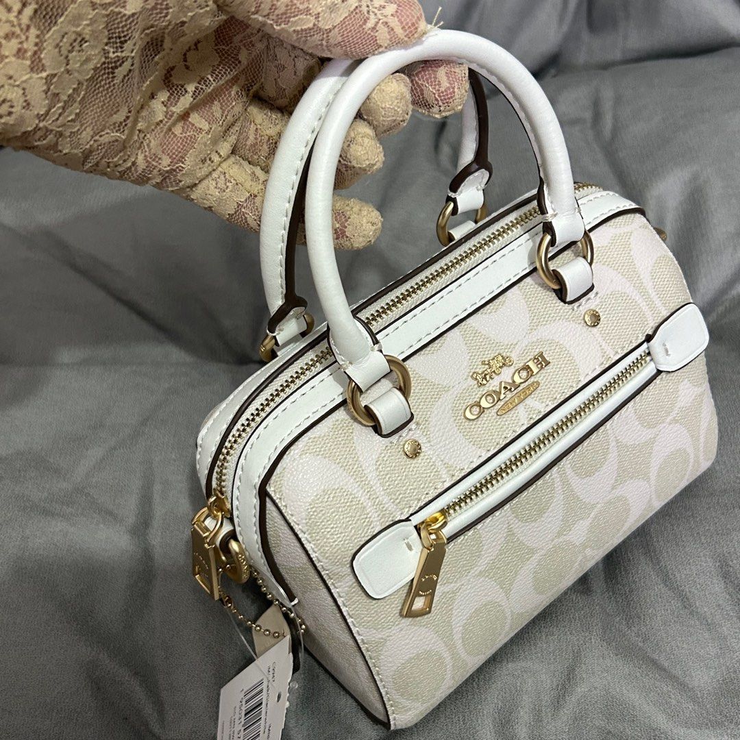 Coach Mini Rowan Satchel (Category: Luxury Bags & Wallets) located in Quezon City. Submitted by luxurybyluci (Listing ID 1356231423, Image 3). Description: Coach Mini Rowan Satchel Leather Material Complete with Inclusions Authentic On Hand.