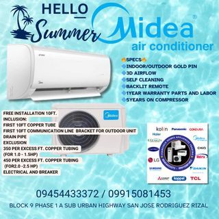 FREE INSTALLATION MIDEA INVERTER AIRCON