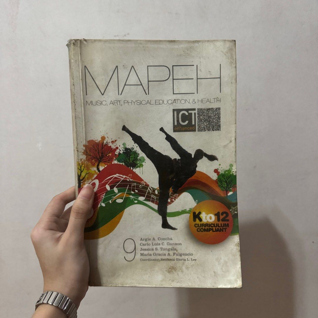 [Grade 9] MAPEH Book (Category: Textbooks) located in Manila. Submitted by tkilla (Listing ID 1356186390, Image 1). Description: .