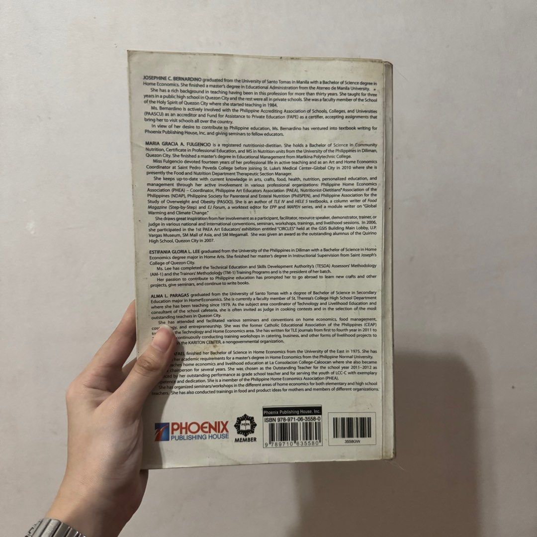 [Grade 9] TLE Book (Category: Textbooks) located in Manila. Submitted by tkilla (Listing ID 1356186005, Image 2). Description: .