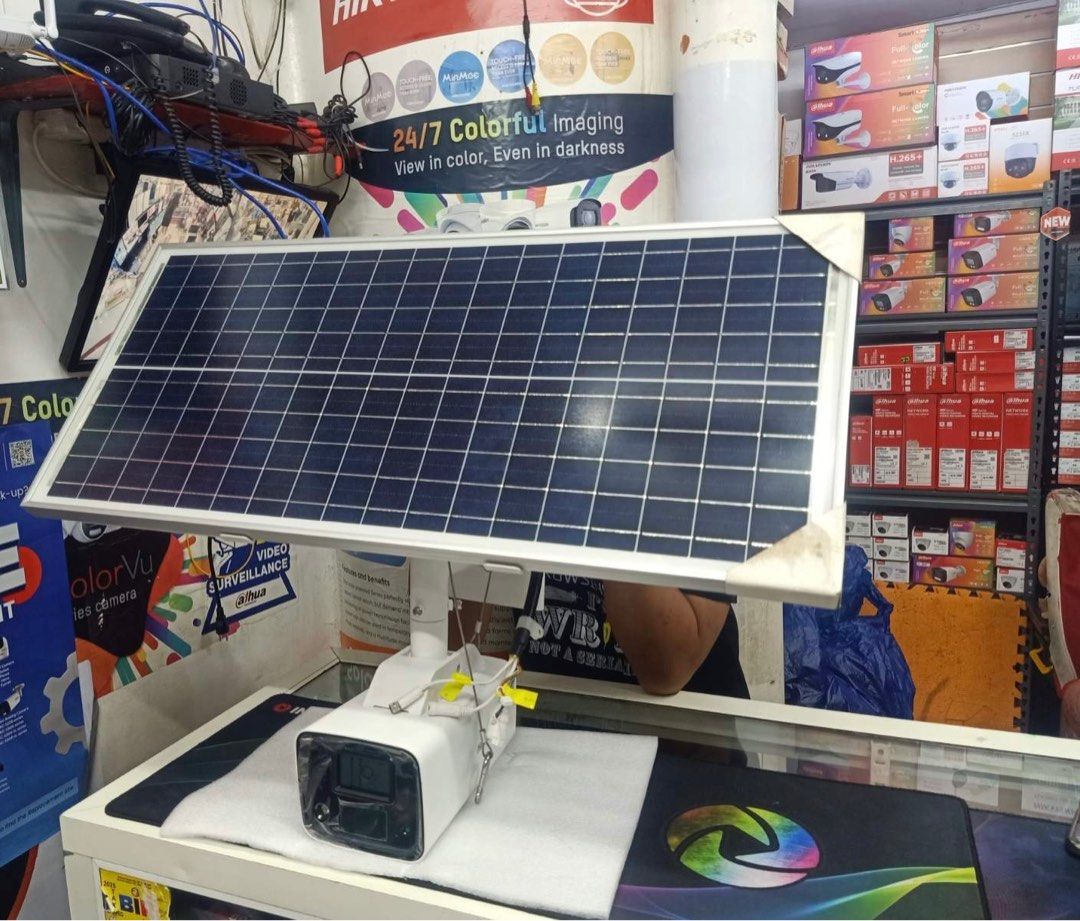 HIKVISION SOLAR CCTV 4MP COLORVU (Category: Security Systems & CCTV Cameras) located in Muntinlupa City. Submitted by myles29 (Listing ID 1356186053, Image 3). Description: DS-2XS2T47G0-LDH/4G/C18S40 4MP ColorVu Solar-powered Security Camera Setup High quality imaging with 4 MP resolution Standalone with solar panel and built-in battery 24/7 colorful imaging Efficient H.265+ compression technology Provide real-time security via built-in two-way a