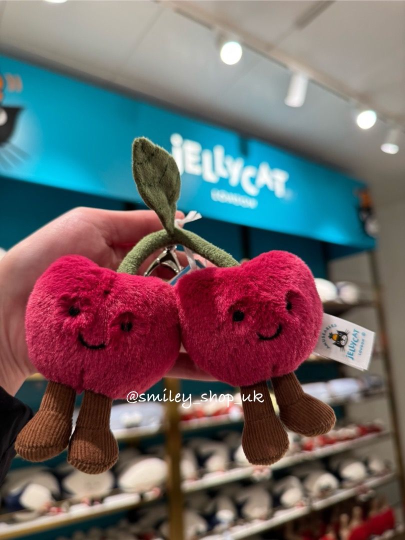 現貨❗Jellycat Cherries Bag Charm 車厘子鎖匙扣吊飾公仔櫻桃掛件手袋