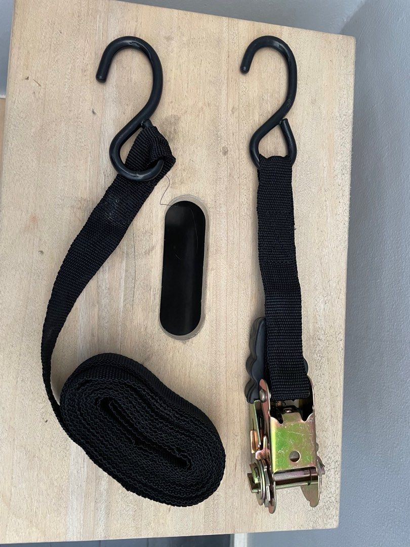 k.kampers Tie Down Cargo Ratchet Strap (Category: Other Automotive Parts and Accessories) located in Paranaque City. Submitted by kiddiecaveph (Listing ID 1356074093, Image 1). Description: Strap with Hook - 250 Strap - 150.