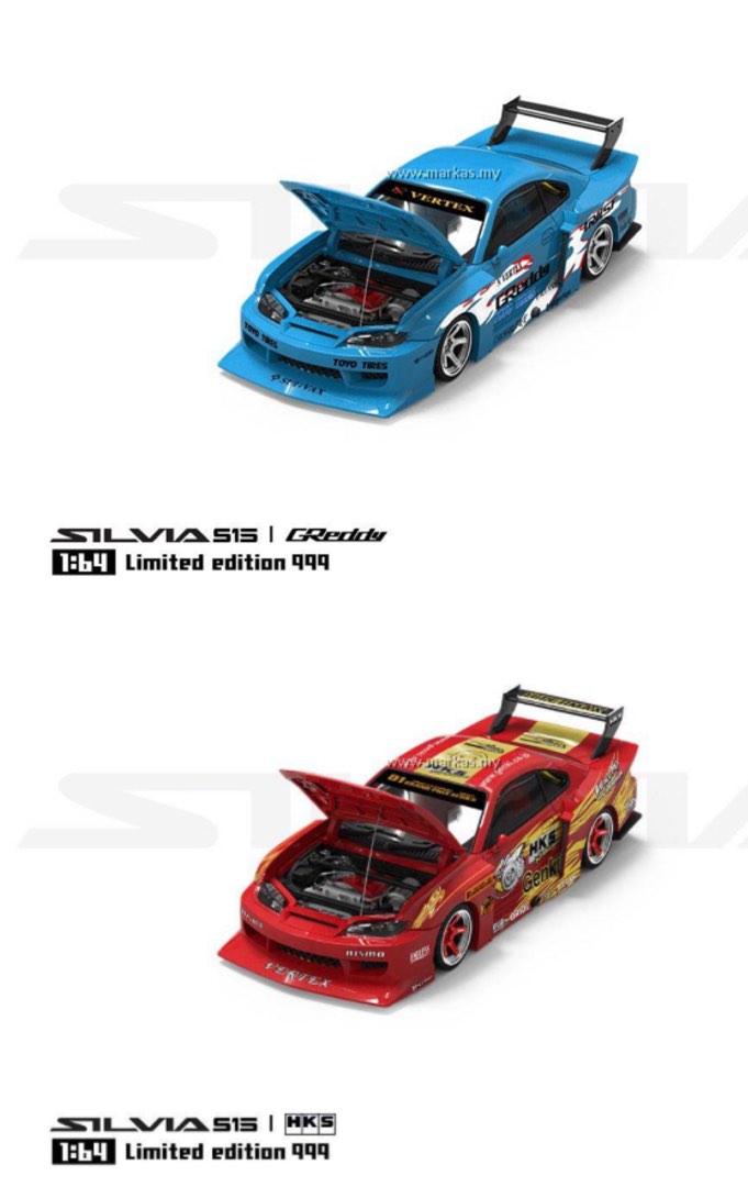 LIMITED EDITION‼️SUPCAR NISSAN SILVIA S15 GREDDY VERTEX & HKS