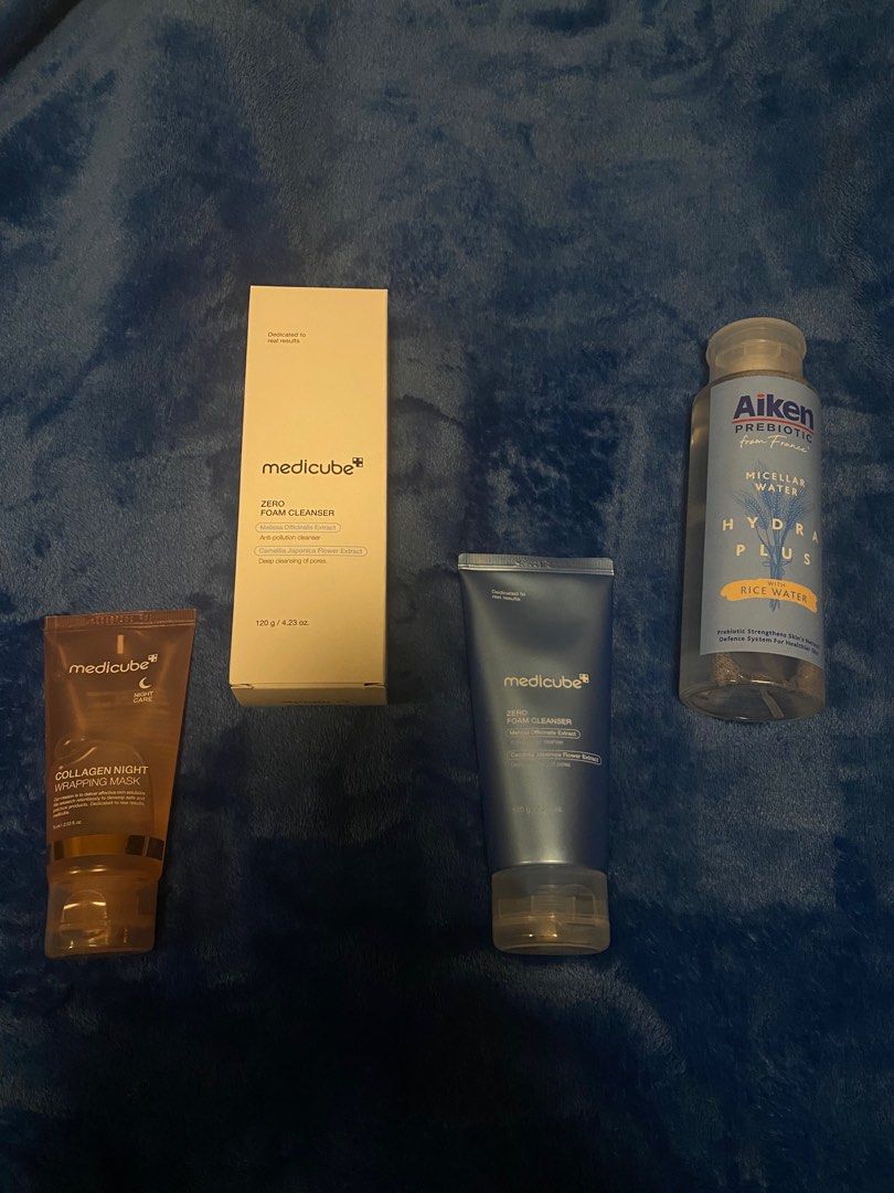 Medicube (Category: Face Care) located in Kuala Lumpur. Submitted by fairytalesss (Listing ID 1356166375, Image 1). Description: Face wash , mask & micellar water. Bought in last year. And stop since its not suitable to my skin type. Take all for only rm150. Including postage. 2 medicube cleanser 1 collagen mask 1 micellar water.