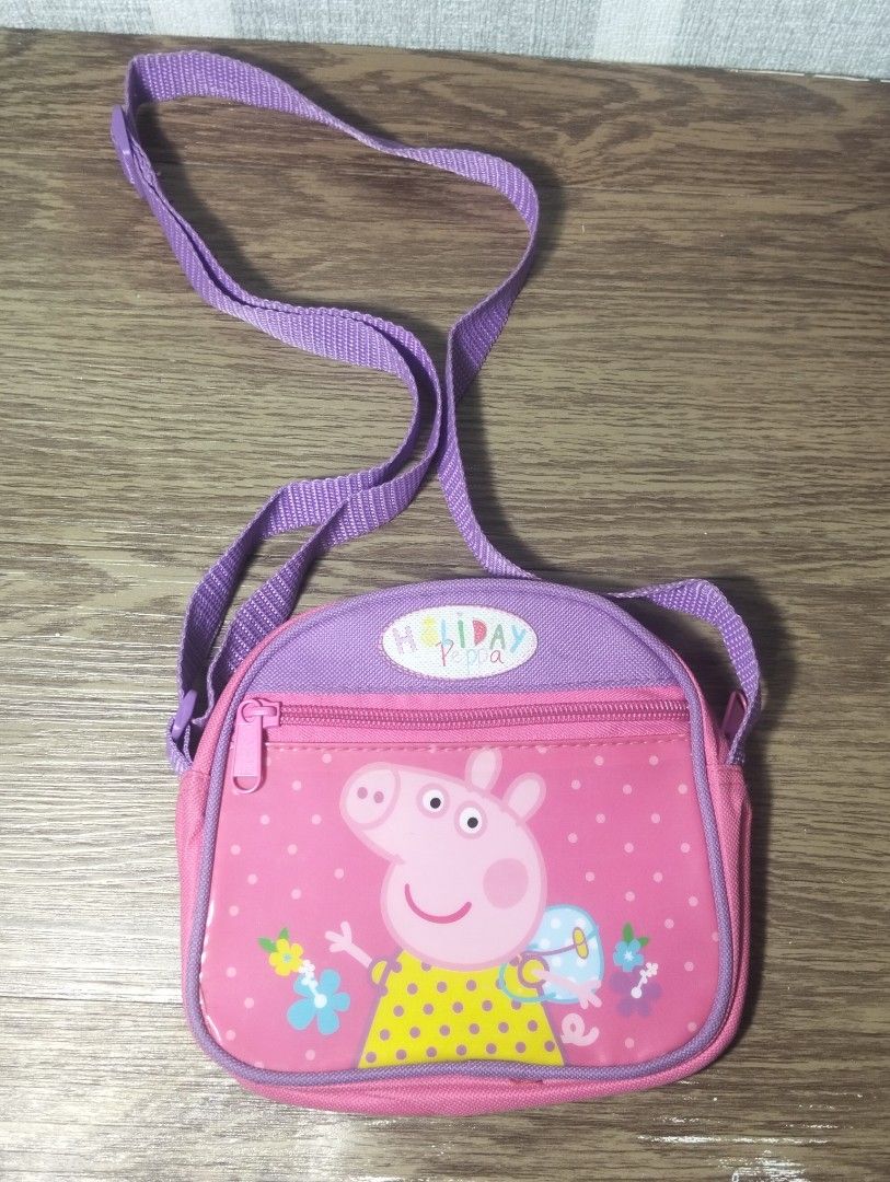 PEPPA PIG SLING BAG (Category: Babies & Kids Fashion) located in Batangas. Submitted by amerie_store (Listing ID 1356108052, Image 1). Description: -WYSIWYG 🔊Kindly visit & follow my FB page for more updated Toys,Aniks,etc...🤩 👉AMERIE COUTURE👈 📌Mine Now,Pay after invoice MOP: Gcash 🚛 Flash Express.
