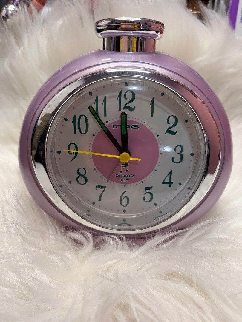 JAPAN PINK CUTE AUTHENTIC MAG ALARM CLOCK (Category: Clocks) located in Quezon City. Submitted by cleoshoppe (Listing ID 1356212294, Image 1). Description: •New batteries •Tested and all functions still working •Bought from Japan, just decluttering.