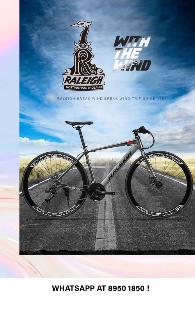 Raleigh RL880 Drop Bar: 26 Inch 24 Speed Bike Road Bicycle Hybrid Road ...