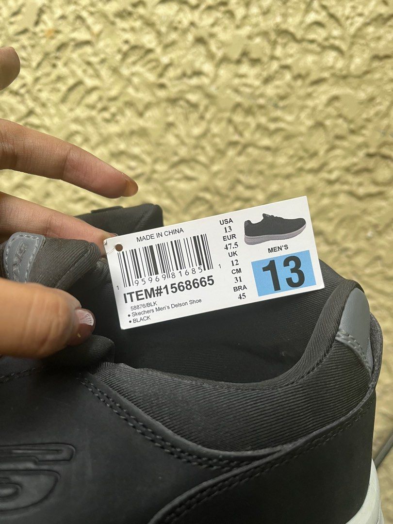 Skechers Men's Delson Shoe (Category: Sneakers) located in Las Pinas. Submitted by tyrastyle (Listing ID 1356084132, Image 2). Description: Size US 13 / EUR 47.5 Never Used / Brand new Soft Mesh Fabric Air Cooled Memory Foam Insole Bought from the US No box.
