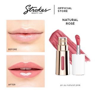 Strokes Tinted Lip Oil in Natural Rose