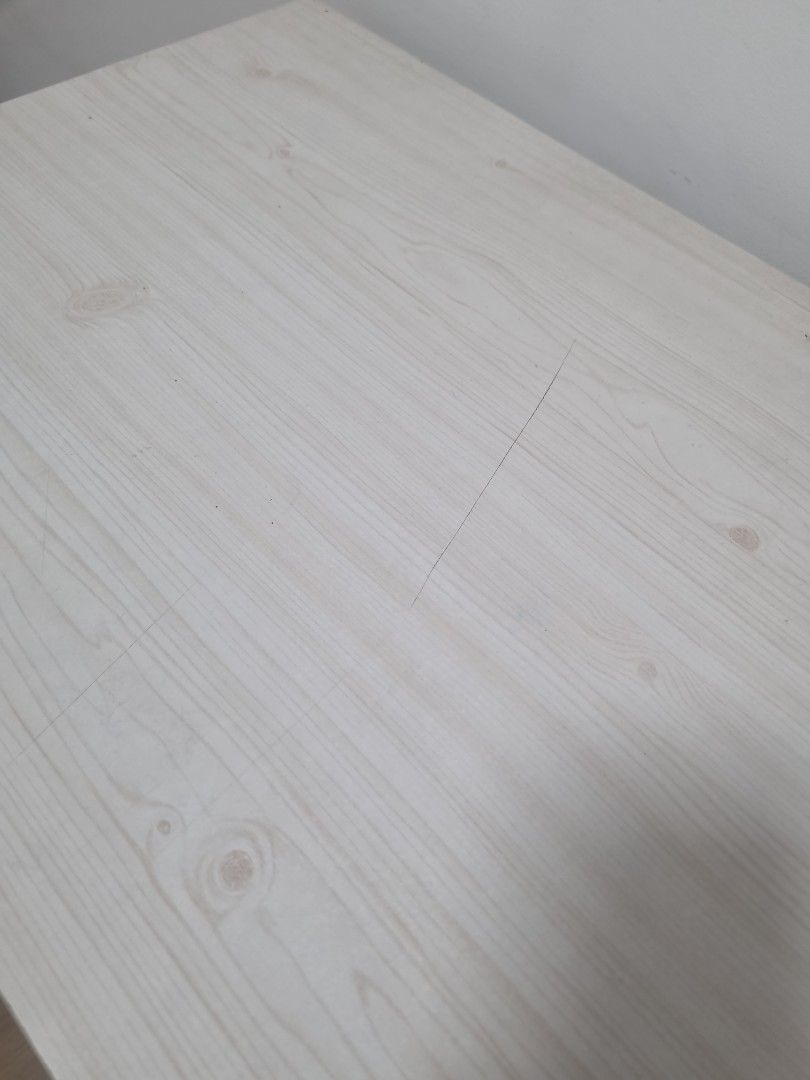 Table set (Category: Tables & Sets) located in Singapore. Submitted by yttan899 (Listing ID 1356214037, Image 2). Description: length: 89cm Width: 42cm Height: 79cm Comes with chair Self collect at Treasure At Tampines (Text for exact address).