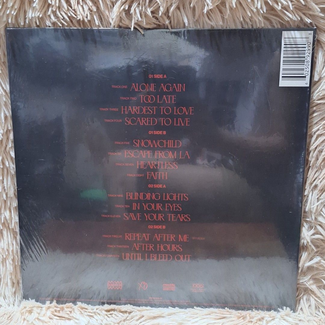 The weeknd 2LP VINYL LIMITED EDITION (Category: Vinyls) located in Caloocan City. Submitted by collectionsitems (Listing ID 1356220068, Image 2). Description: Welcome to our shop KEYNECTION ADISCTION MUSIC AND VIDEO STORE! 👝Posted items are on hand. 💿🎧🎵💽🎷📽🎥 CD'S / DVD's Books & VINYL are all imported made in uk our local opm album and original in mint to nearmint & unsealead sealed brand new 🛒Pls add to cart to check stocks availability.