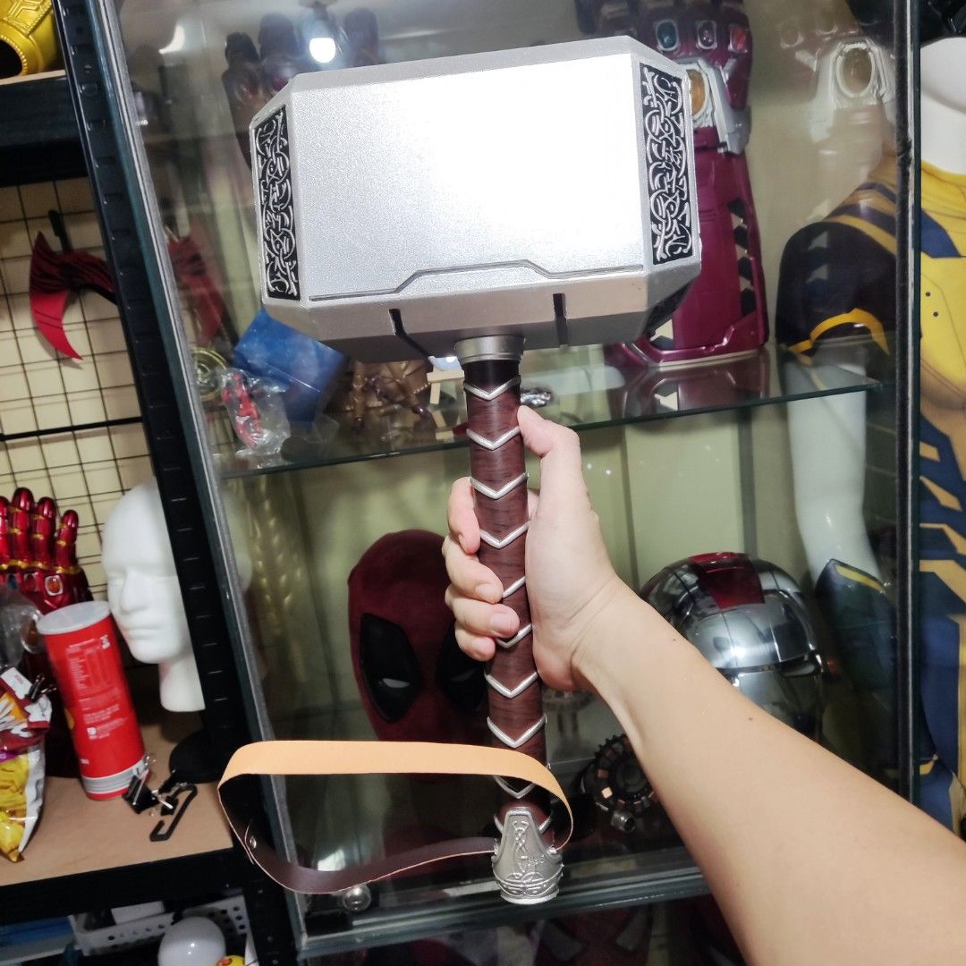 Thor Mjolnir Hammer Toy Cosplay Life Size (Category: Action & Battle Toys) located in Caloocan City. Submitted by guitarsandcosplayph (Listing ID 1356081344, Image 1). Description: Thor Mjolnir Hammer Toy Cosplay Life Size Price 1500 Brand New P.U. Material For Kids and Adult.