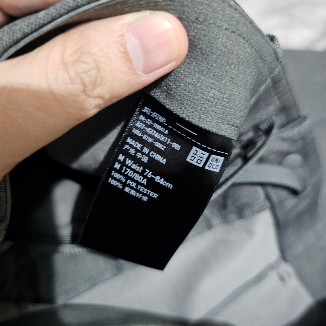 Uniqlo EZY Ultra Stretch Pants Gray M (Category: Trousers) located in Taguig. Submitted by paulorocks (Listing ID 1356200886, Image 3). Description: M on tag (30-33 Waist | 35" Length) 7" Hem Excellent Condition.