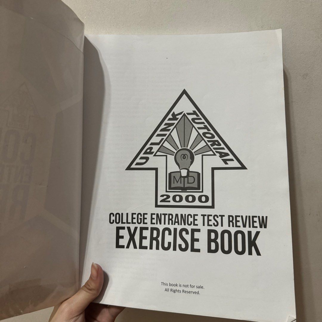 UPCAT CET Reviewer [Exercise Book only] (Category: Textbooks) located in Manila. Submitted by tkilla (Listing ID 1356190391, Image 3). Description: .