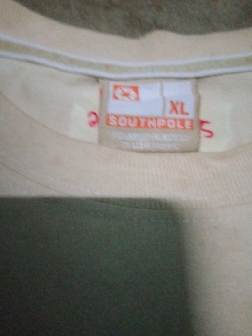 VINTAGE SOUTHPOLE AFFLICTION STYLE (Category: Activewear) located in Kalibo. Submitted by ionsthrift (Listing ID 1356215236, Image 2). Description: Size: XL on tag Dimes: 21.5 x 29.5 Color rate: 9.3/10 Condition: Very good Issue: Pinhole, minimal lose stitch, stain Price: 150 + Shipping Fee 📌OFF/LEGIT 📌PAYMENT FIRST 📌NO COD/COP Courier: J&T Mode Of Payment: GCASH 📌 PLS MANAGE YOUR EXPECTATIONS. THRIFTED ITEMS, NEED WASH. THANK YOU. 🙏😊.