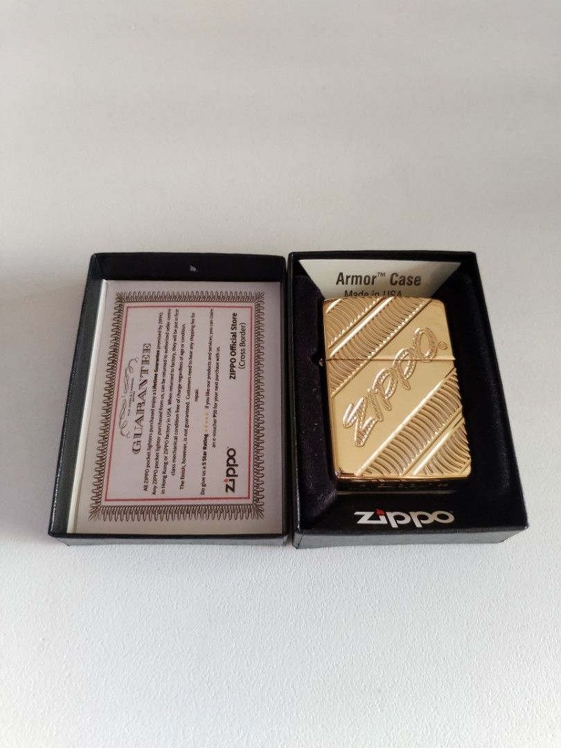 Zippo lighter gold coiled collectible (Category: Vintage Collectibles) located in Quezon City. Submitted by void_inventories (Listing ID 1356098137, Image 2). Description: Retail price= ₱6,140.00 🌟 Mod: J&t(free shipping) , lalamove, pick up, or meet up 🌟 Mop: Gcash or cash 🛑 Banawe del monte Quezon City.