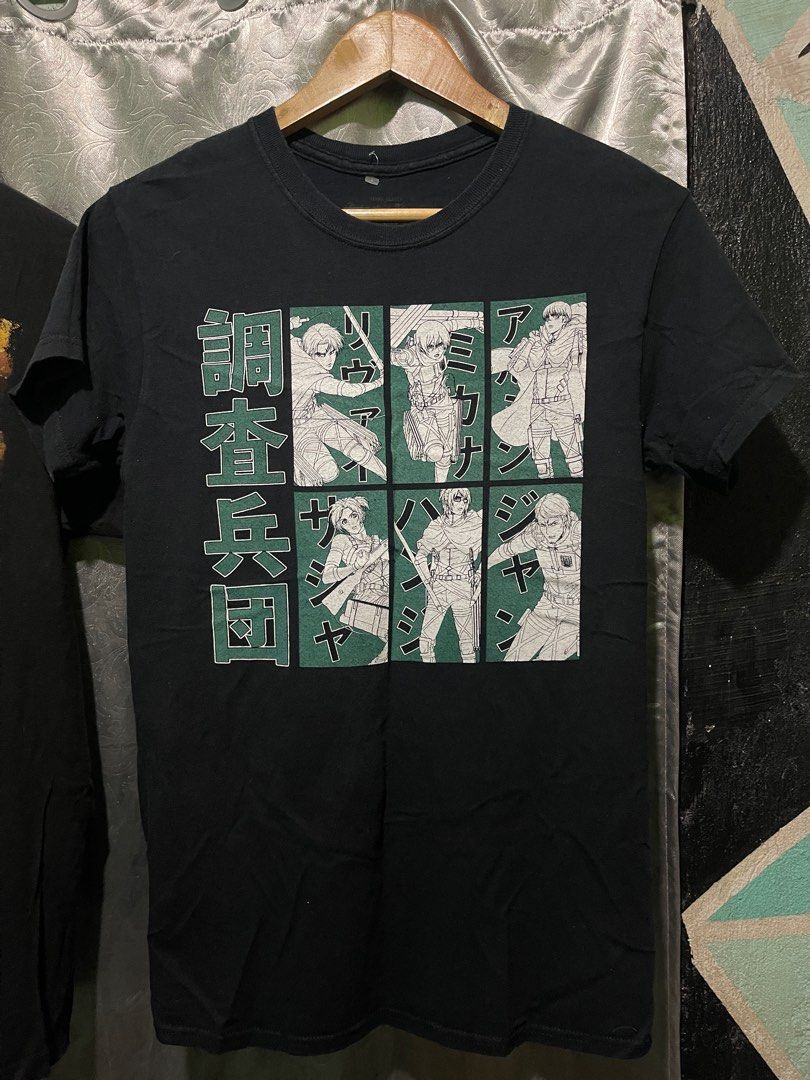 Attack on titan shirt (Category: Tshirts & Polo Shirts ) located in Antipolo. Submitted by uncommonfinds_ph (Listing ID 1361164788, Image 3). Description: Attack on titan Shirt ASPACK Na Small & medium Good condition Minor issue .