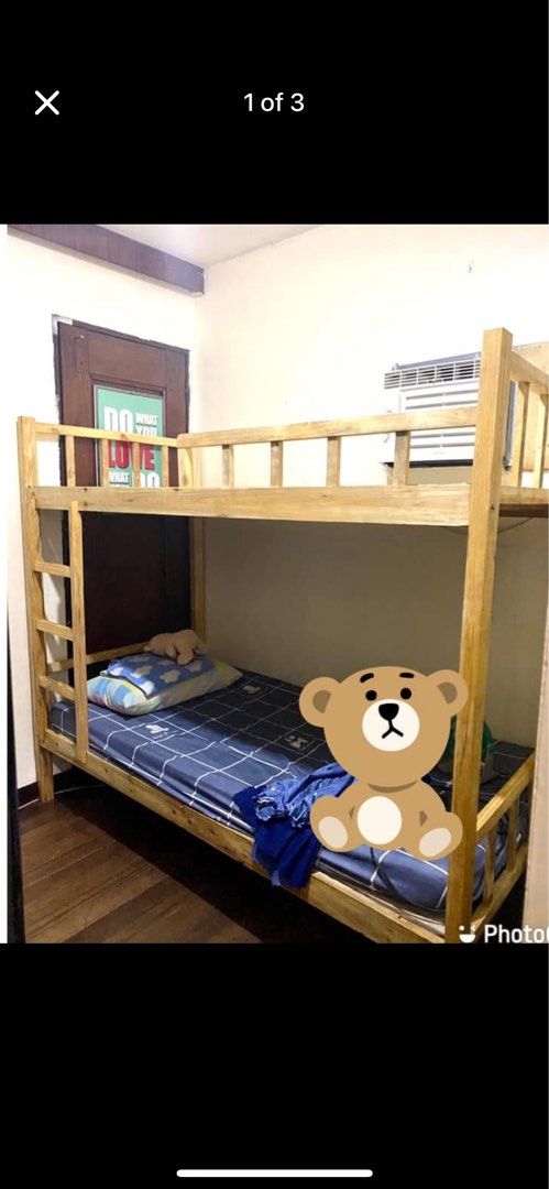 Bedspace for rent (Category: Room Rentals) located in Manila. Submitted by chabskytot (Listing ID 1361049980, Image 2). Description: For rent : Bedspace upper bed Lower and upper bed inclusive with AIRCON AND WATER Free WIFI Pede maglaba and magluto Clean and peaceful house 1 ride to ortigas, Greenhills, quiapo, crame cubao via Jeep , GLINER , Walking distance to santolan Plaza 1 ride trycycle to sm sta mesa,puregold san juan LOCATION: Brgy Onse 