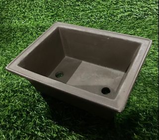 Bonsai Terracotta Footed Pot Vase with Two Drainage Hole  7.25” x 5.5” x 3.25” inches - P850.00