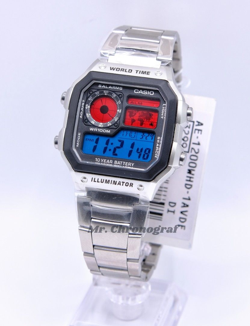 Casio AE-1200 COLOR MOD (Category: Men's Watches) located in Manila. Submitted by rafael_lesaguis (Listing ID 1361060766, Image 3). Description: CASIO AE-1200 COLOR MOD (Other case, strap and color combinations also available for pre-order) Downpayment of 1k to proceed with order. 2-3 days to complete. ORIGINAL MONEY BACK GUARANTEE IF PROVEN FAKE 1-YEAR WARRANTY BRANDNEW 10/10 Condition Color Mod - ₱3,000 Stock Watch - ₱2,500 Mall SRP without mod