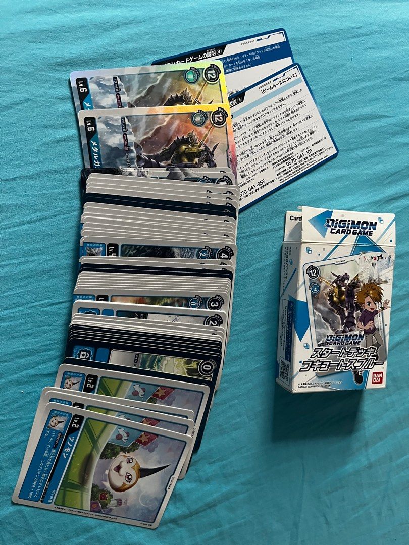 Digimon TCG start deck Cocytus Blue (Category: Raw Singles) located in Cebu City. Submitted by dtrandom (Listing ID 1361182295, Image 2). Description: Opened deck but undamaged. All cards are complete..