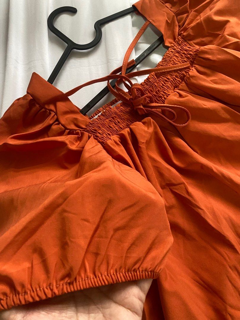 doll dress (Category: Dresses) located in Manila. Submitted by decluttermomsh (Listing ID 1361099674, Image 3). Description: rust color free size no issues good as new payment thru gcash plus sf.