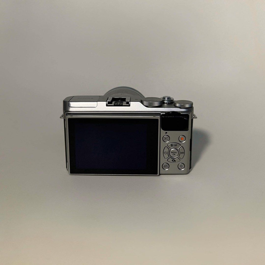 FUJIFILM XA3 (Category: Cameras) located in Rizal. Submitted by e____declutter (Listing ID 1361119553, Image 3). Description: FUJIFILM XA3 Php 16,999 - good condition - no functional issue - wifi, zoom, and flash all working properly Issue: dents and paint chips on body (signs of usage) Inclusions: - Box - Manuals - Body - 16-50mm kit lens - 1 Battery - Body Cap - Lens Cap Location: Lower Antipolo Please note that this is a secondhand unit, sold 