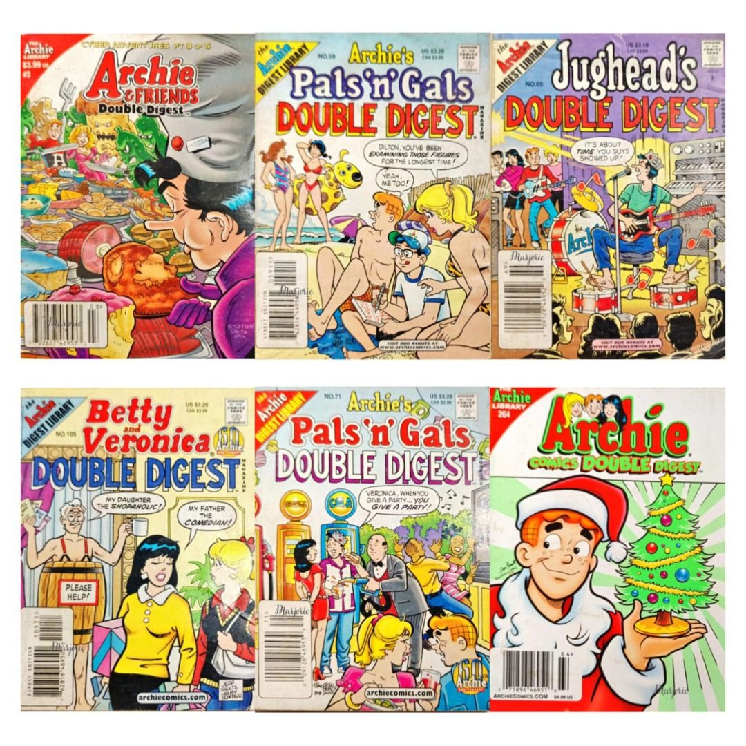 Komik Archie Digest Library - Betty And Veronica Double Digest Magazine ...