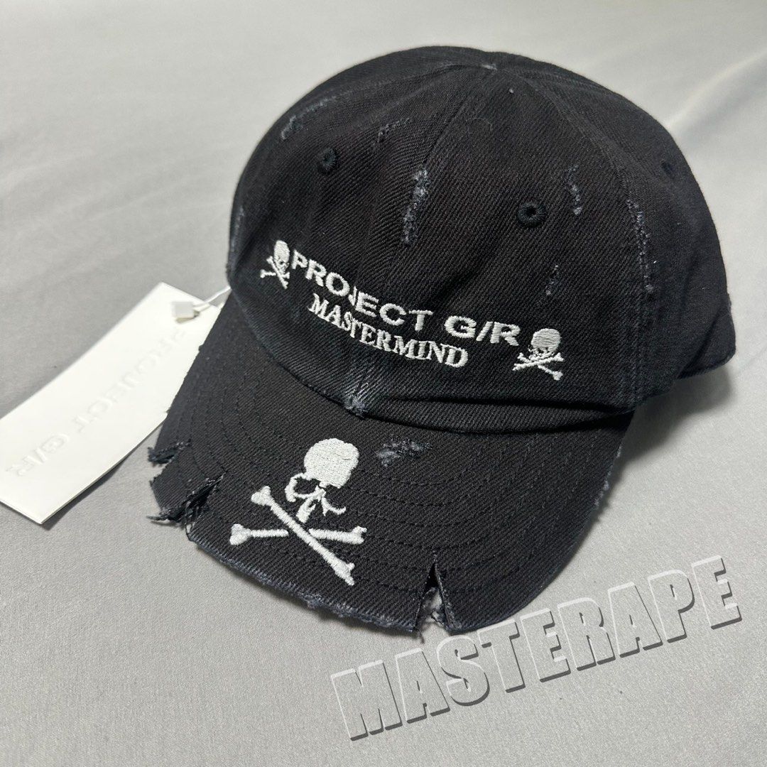 mastermind japan world mmj mmw x project GR G/R washed crushed cap 