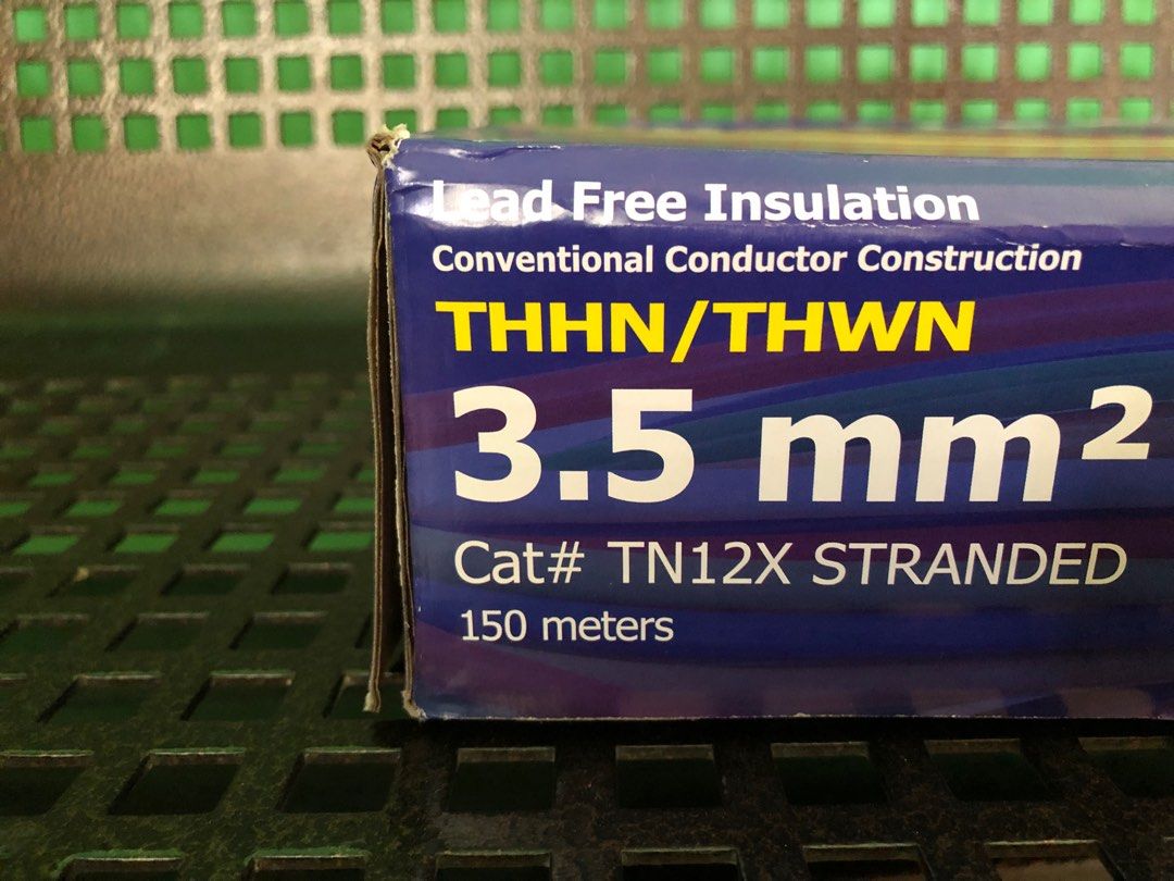 Philflex Thhn Wire #12 150 meters (Category: Construction Tools & Equipment) located in Manila. Submitted by chestangenmdse (Listing ID 1361081274, Image 3). Description: Philflex Thhn Wire 3.5mm2 150m.